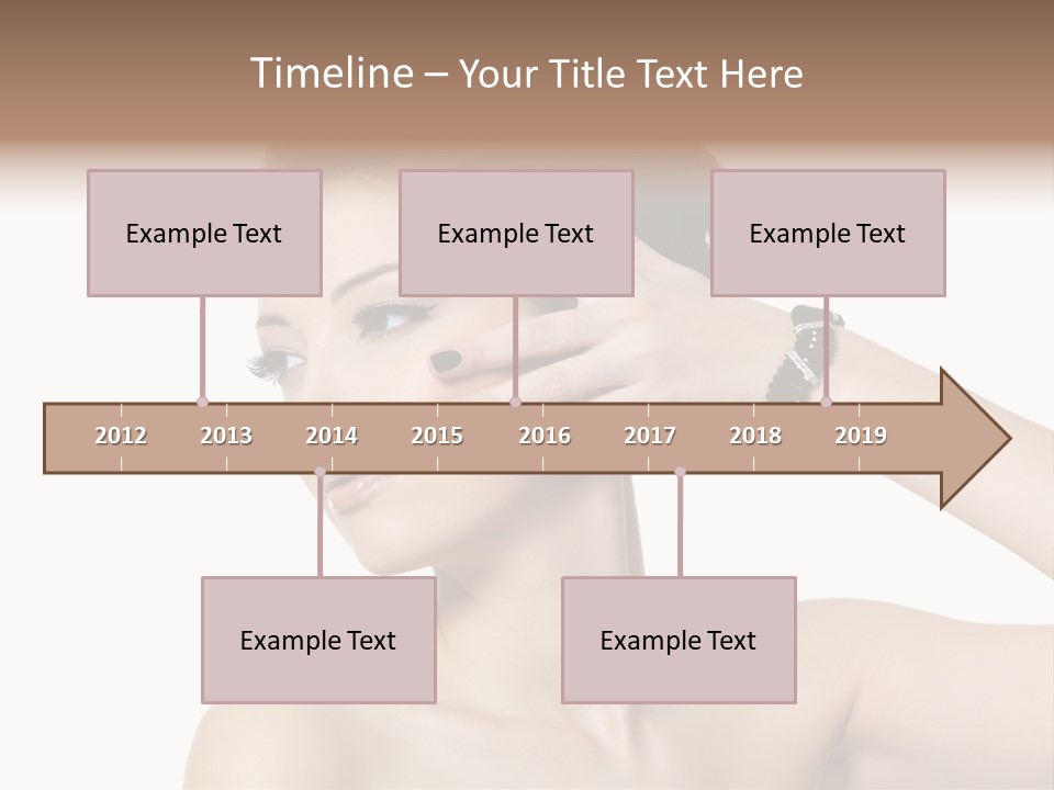 Hand Close Up Brunette PowerPoint Template