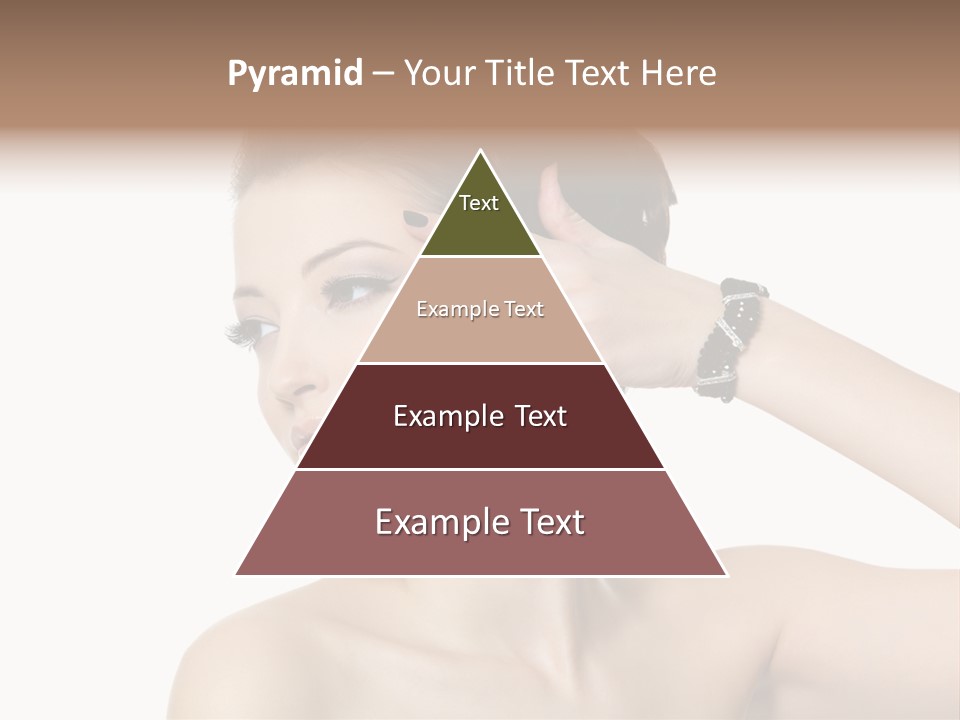 Hand Close Up Brunette PowerPoint Template