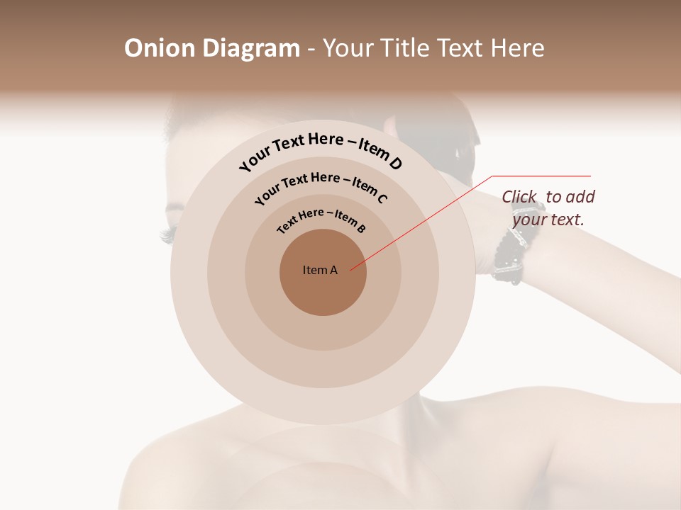 Hand Close Up Brunette PowerPoint Template