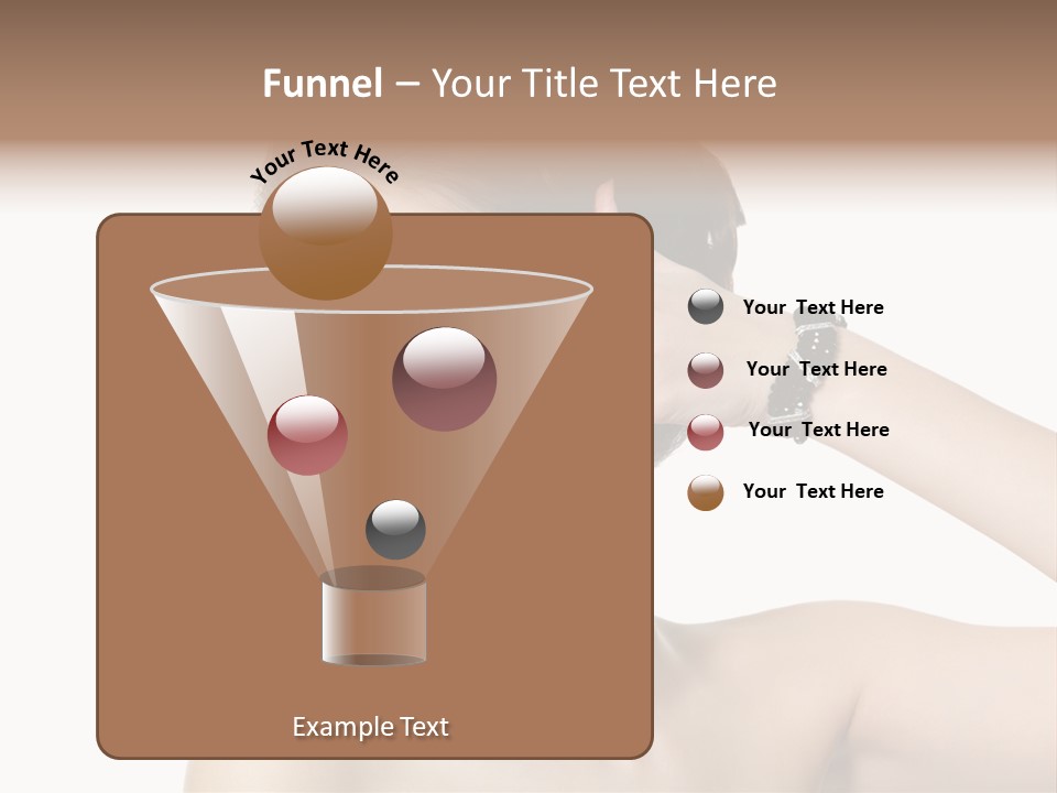 Hand Close Up Brunette PowerPoint Template