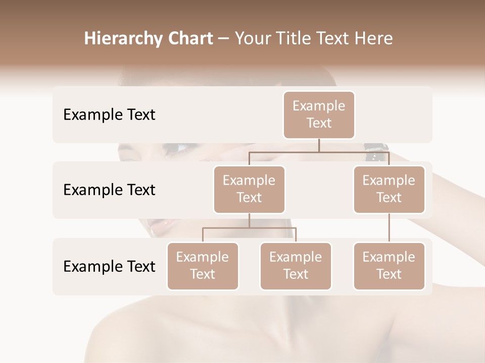 Hand Close Up Brunette PowerPoint Template