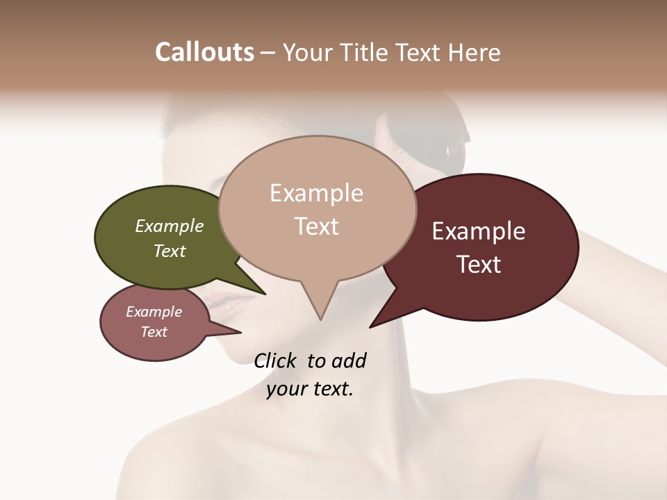 Hand Close Up Brunette PowerPoint Template