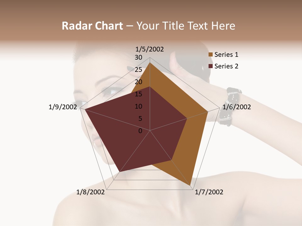 Hand Close Up Brunette PowerPoint Template