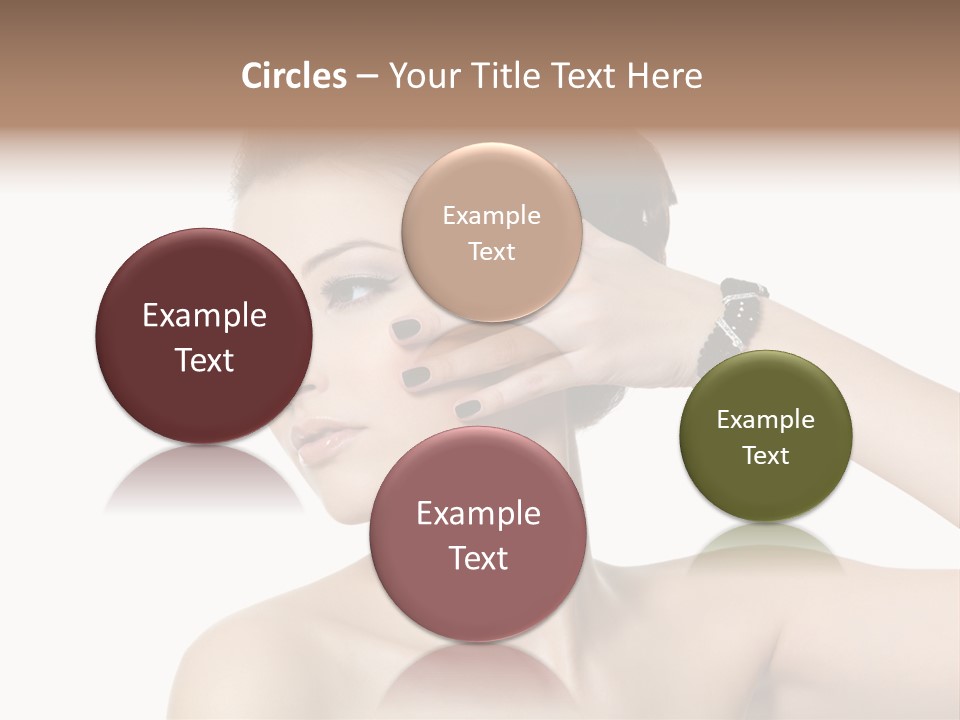 Hand Close Up Brunette PowerPoint Template