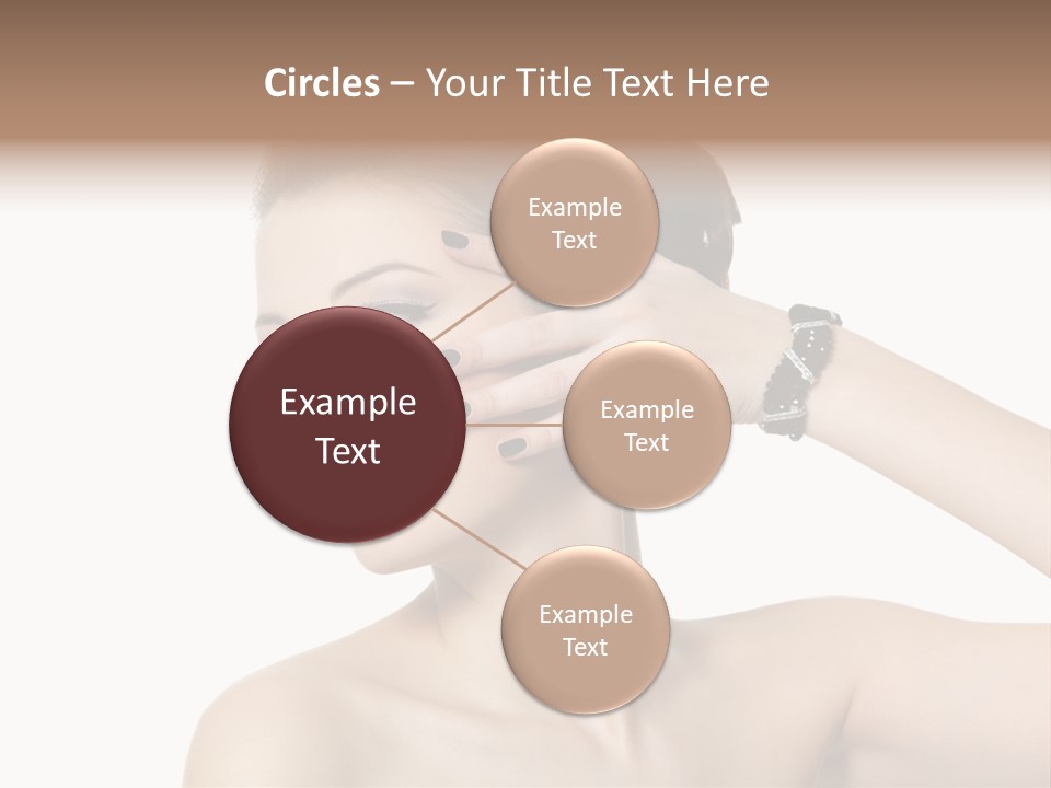 Hand Close Up Brunette PowerPoint Template