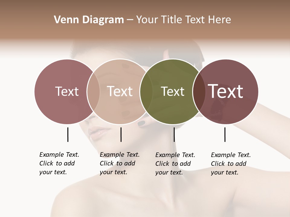 Hand Close Up Brunette PowerPoint Template