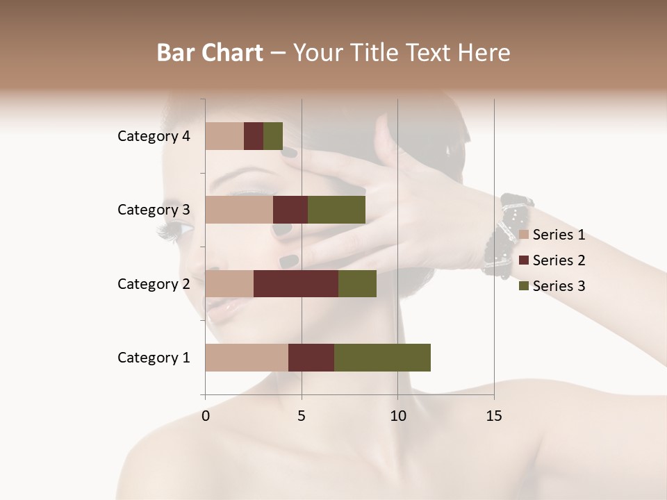 Hand Close Up Brunette PowerPoint Template