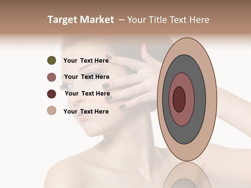 Hand Close Up Brunette PowerPoint Template