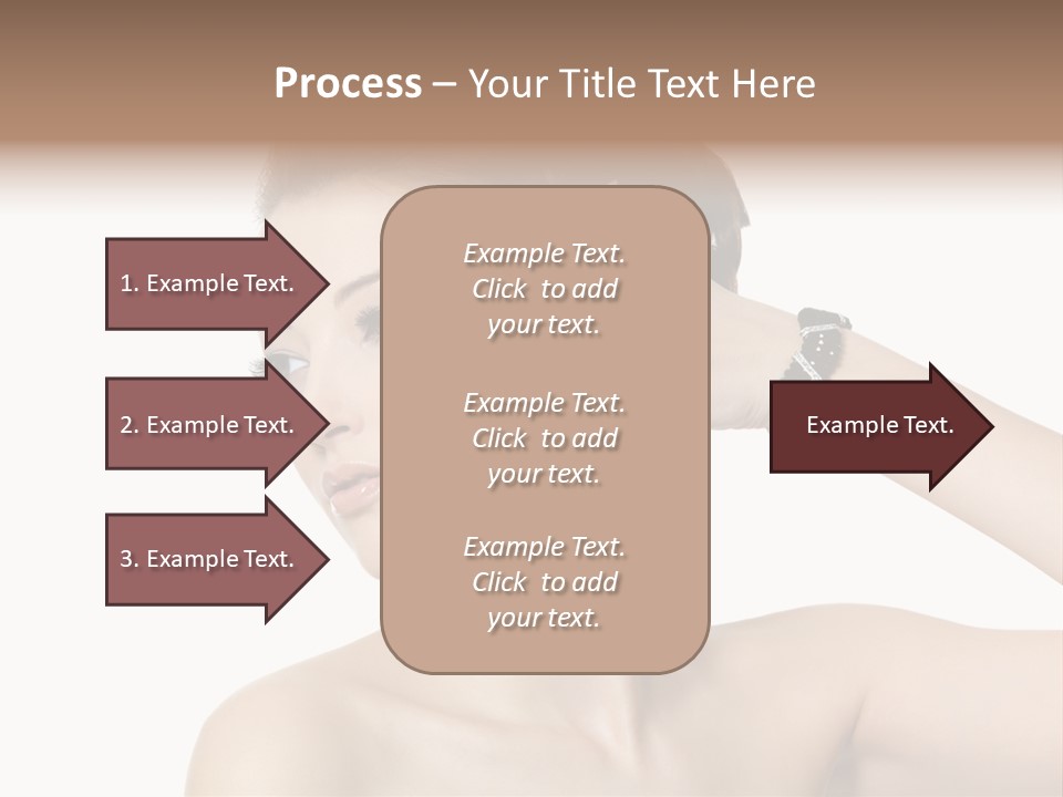 Hand Close Up Brunette PowerPoint Template