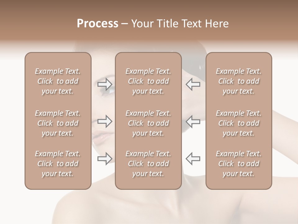Hand Close Up Brunette PowerPoint Template