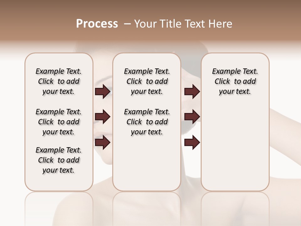 Hand Close Up Brunette PowerPoint Template