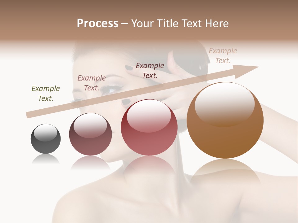 Hand Close Up Brunette PowerPoint Template