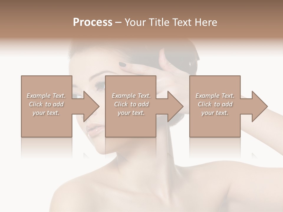 Hand Close Up Brunette PowerPoint Template