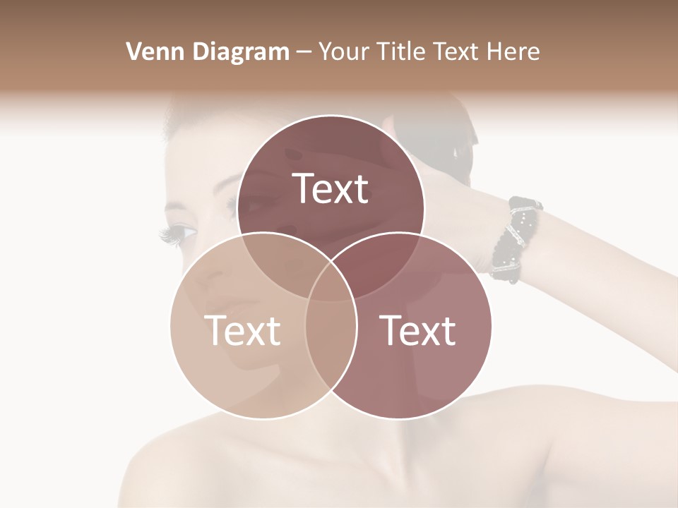 Hand Close Up Brunette PowerPoint Template