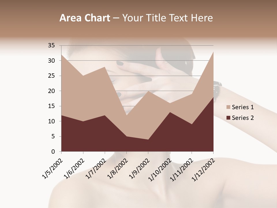 Hand Close Up Brunette PowerPoint Template