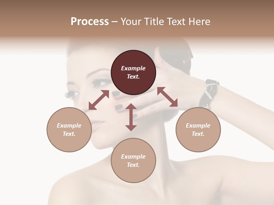 Hand Close Up Brunette PowerPoint Template