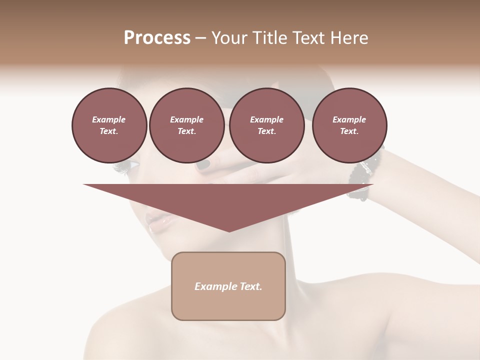 Hand Close Up Brunette PowerPoint Template