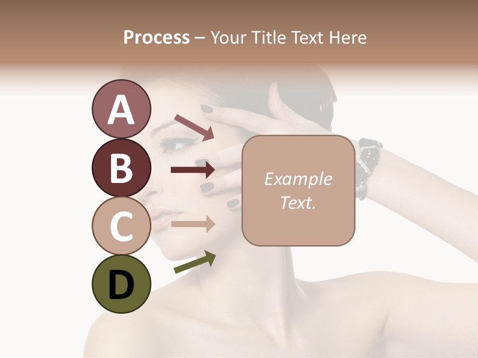 Hand Close Up Brunette PowerPoint Template