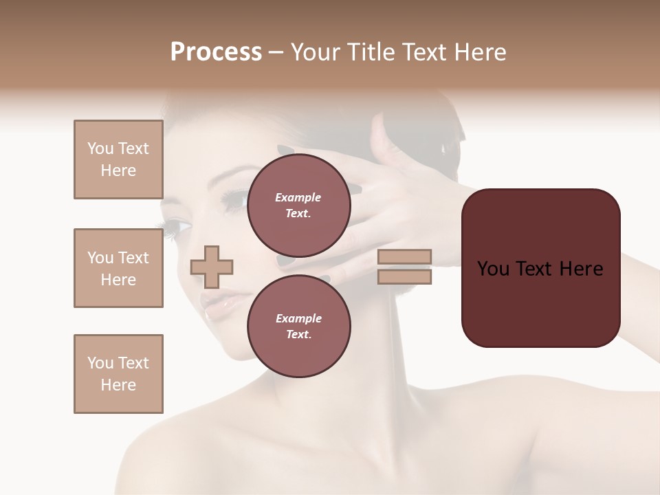 Hand Close Up Brunette PowerPoint Template