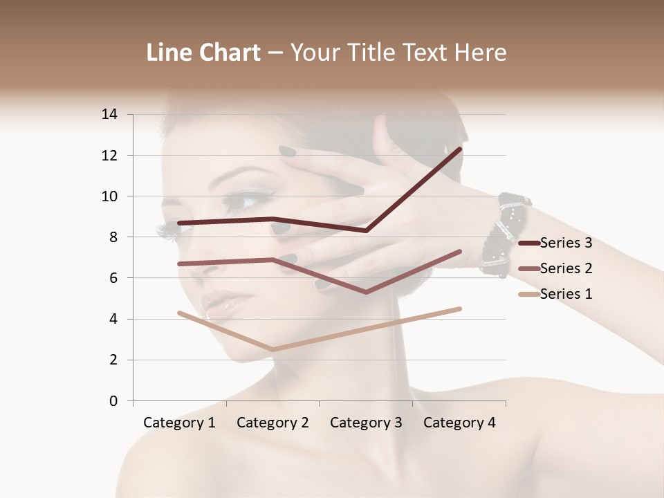 Hand Close Up Brunette PowerPoint Template