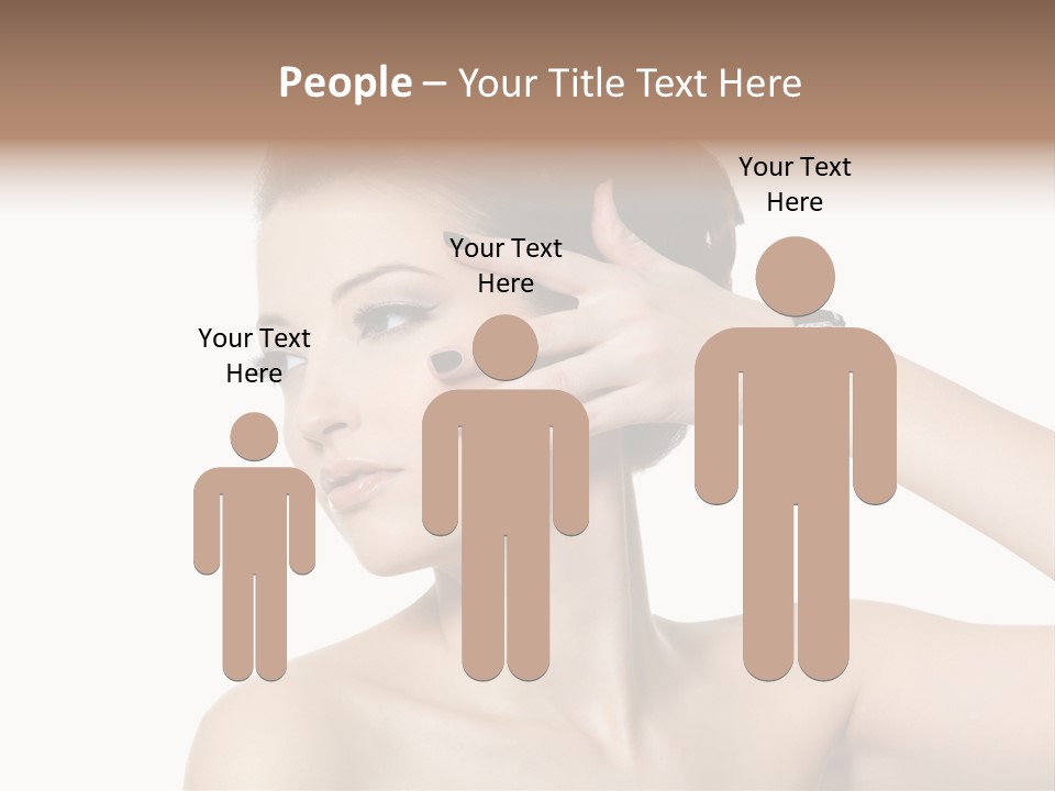 Hand Close Up Brunette PowerPoint Template