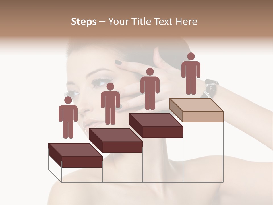 Hand Close Up Brunette PowerPoint Template