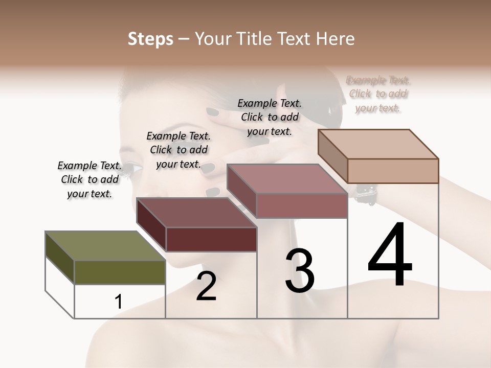 Hand Close Up Brunette PowerPoint Template