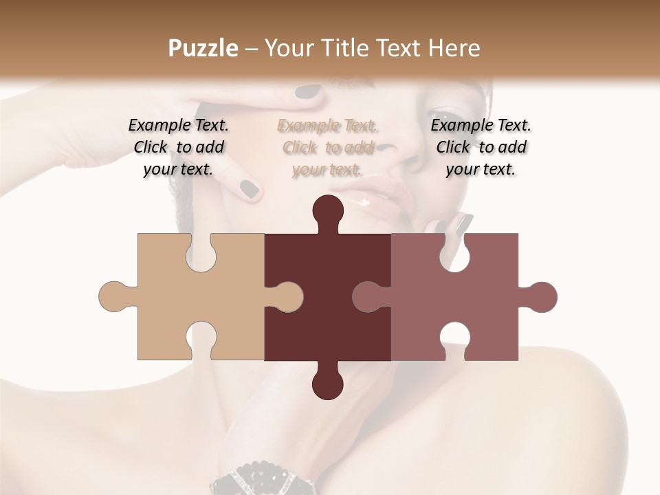 Female Manicure Elegant PowerPoint Template