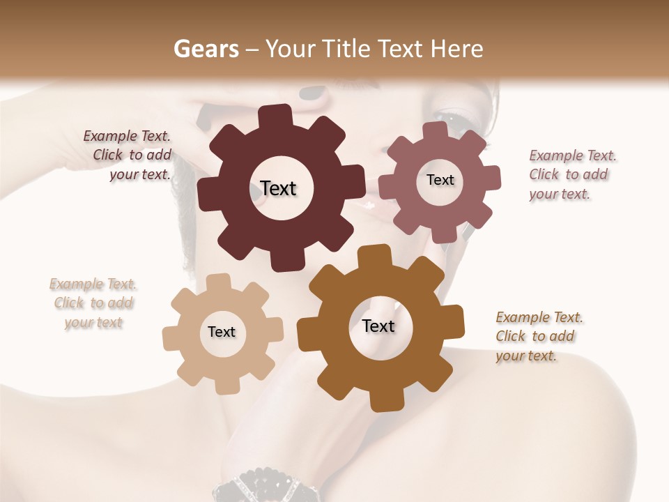 Female Manicure Elegant PowerPoint Template