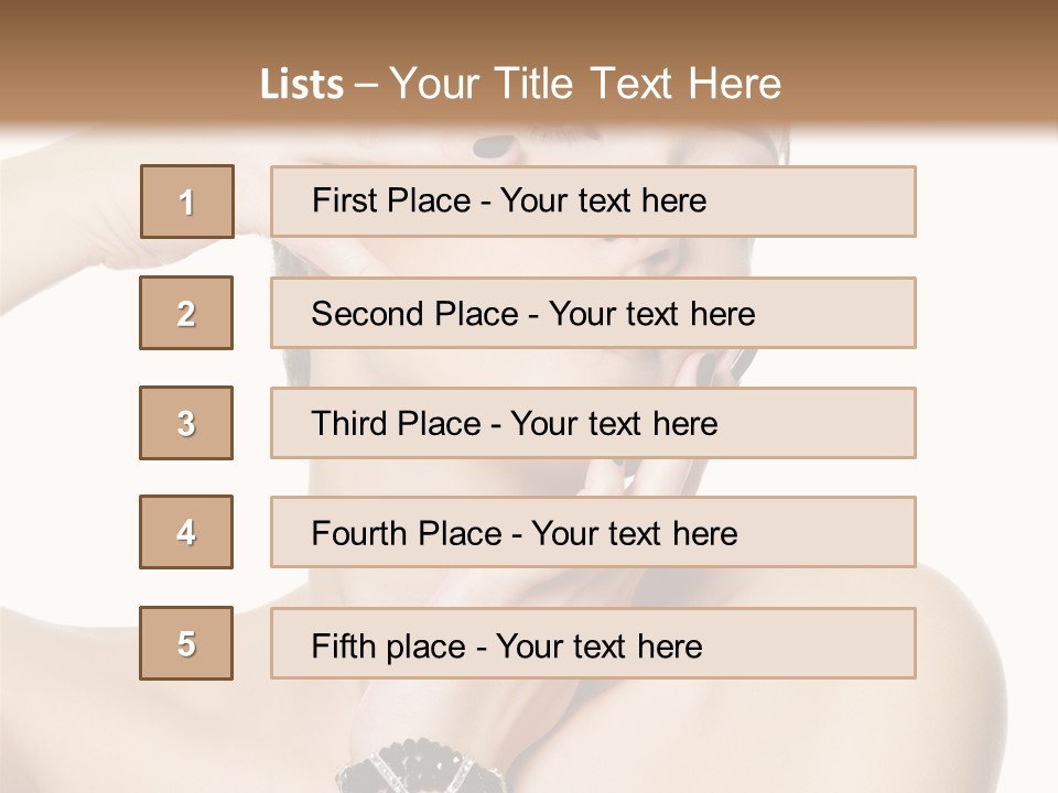 Female Manicure Elegant PowerPoint Template