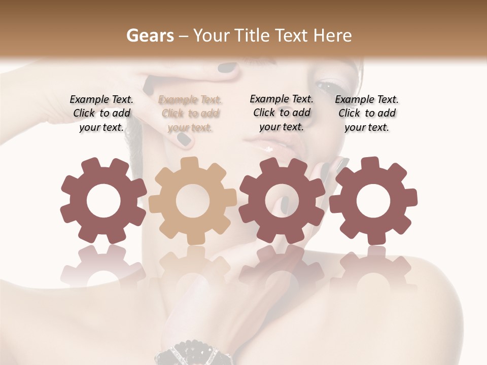 Female Manicure Elegant PowerPoint Template