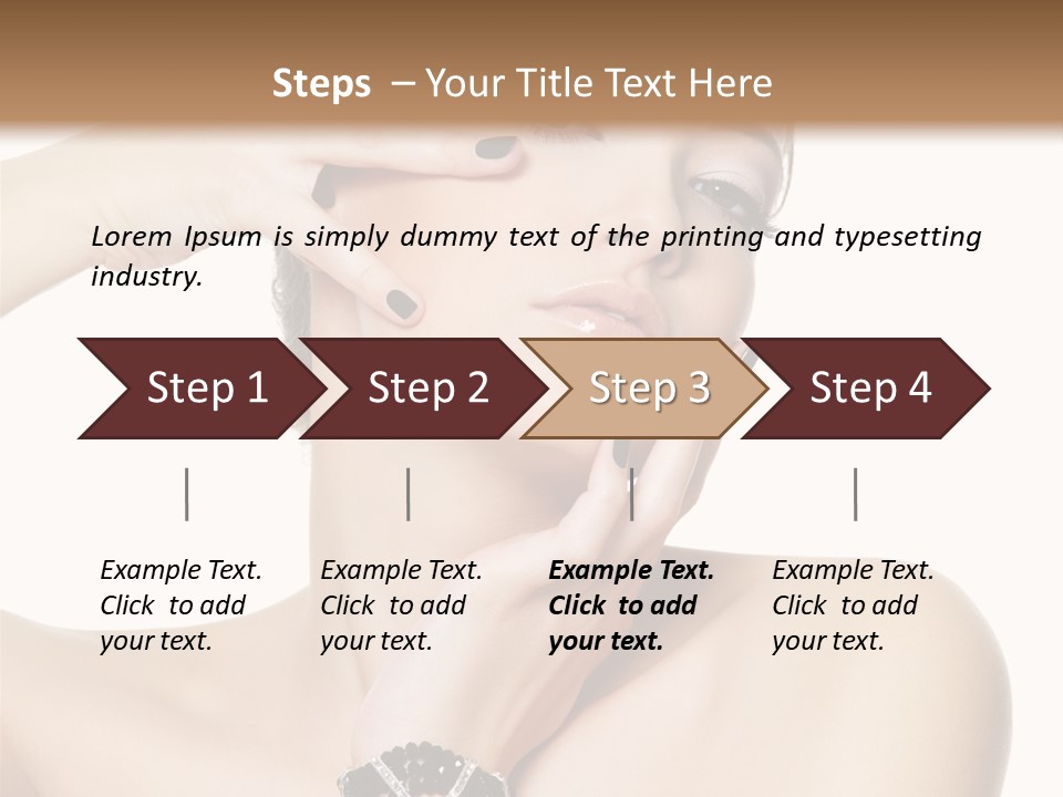 Female Manicure Elegant PowerPoint Template