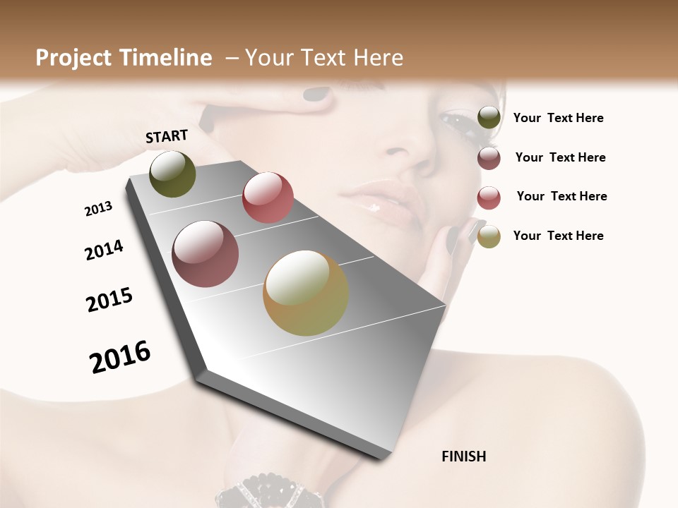 Female Manicure Elegant PowerPoint Template