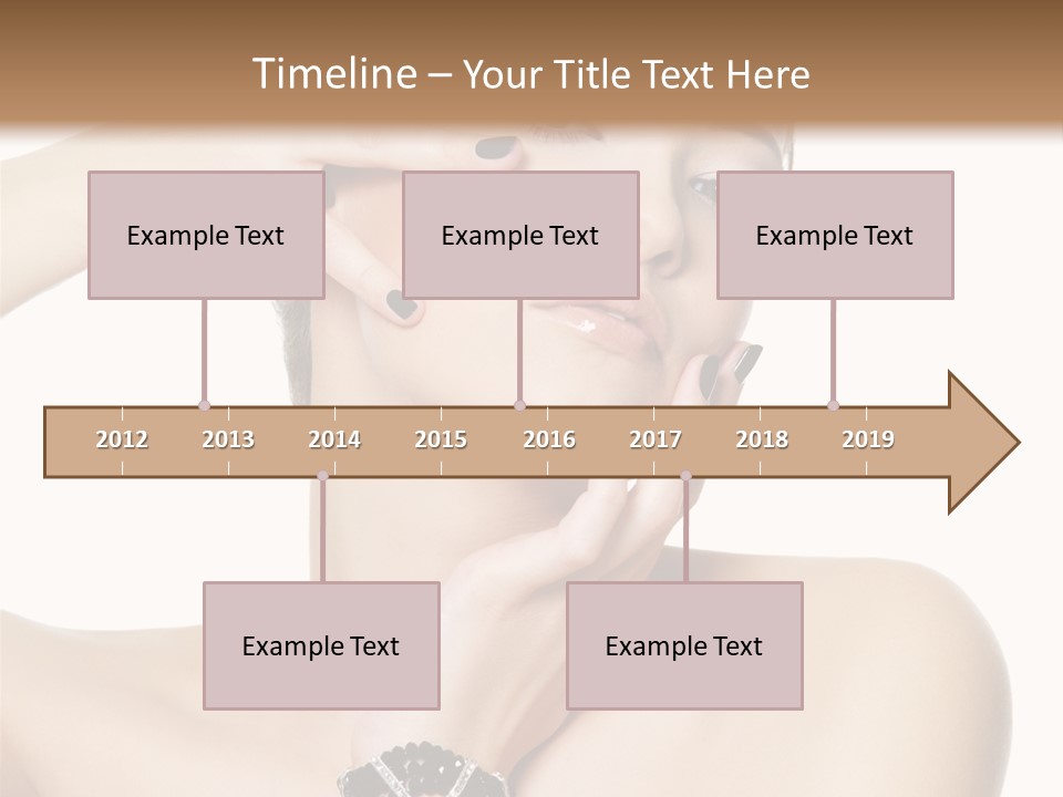 Female Manicure Elegant PowerPoint Template