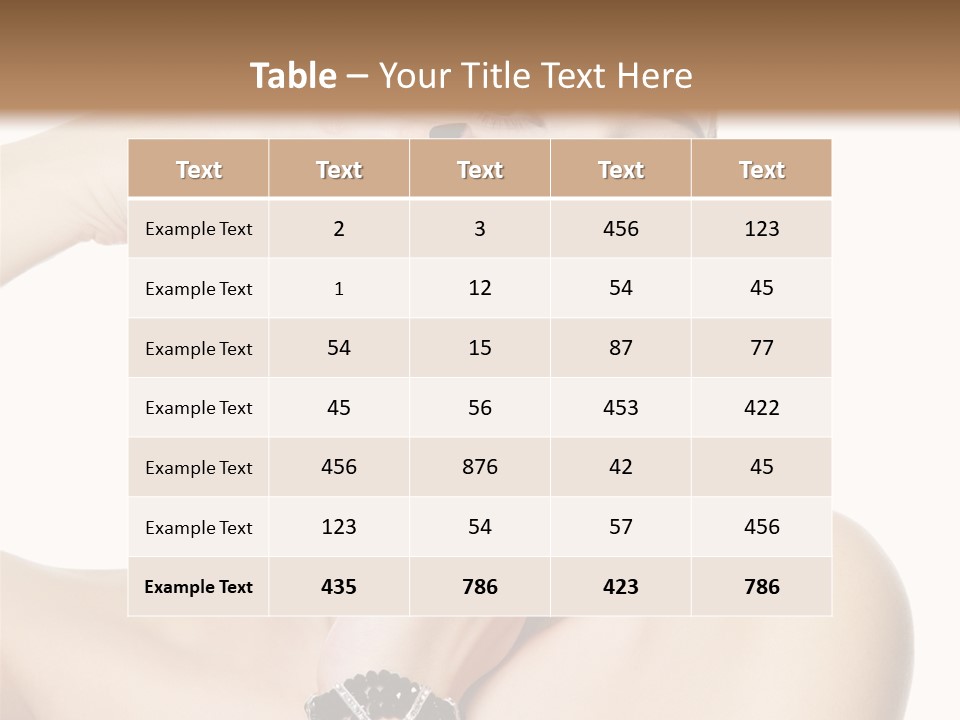 Female Manicure Elegant PowerPoint Template