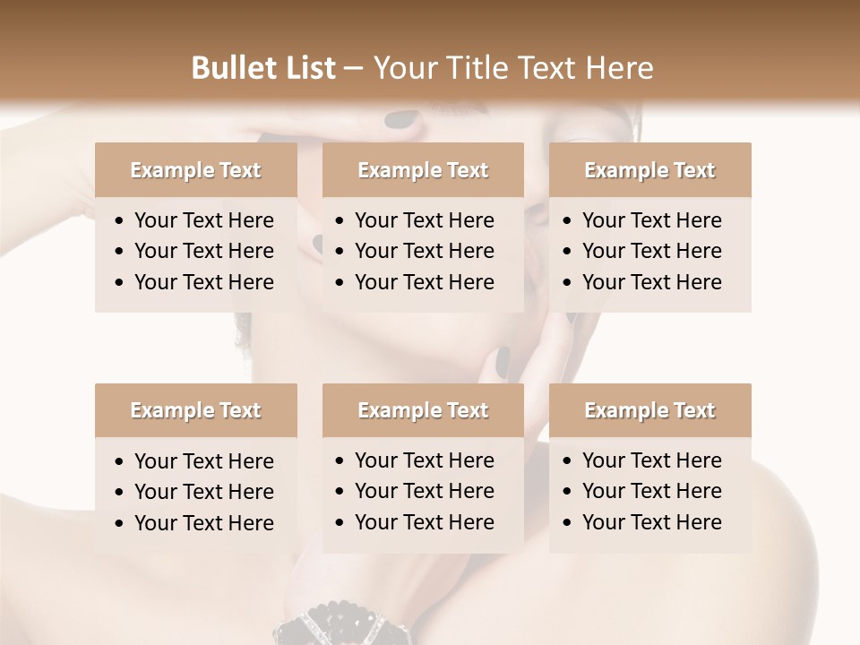 Female Manicure Elegant PowerPoint Template