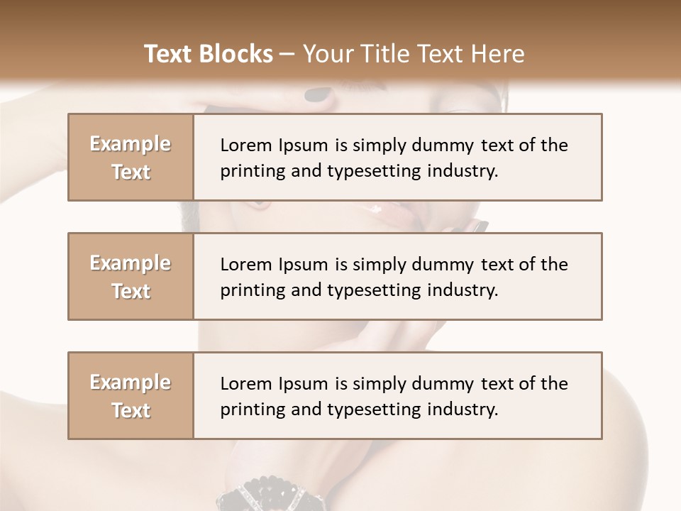 Female Manicure Elegant PowerPoint Template