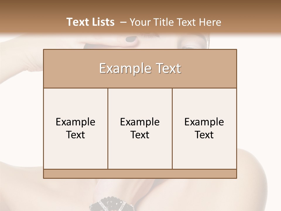 Female Manicure Elegant PowerPoint Template