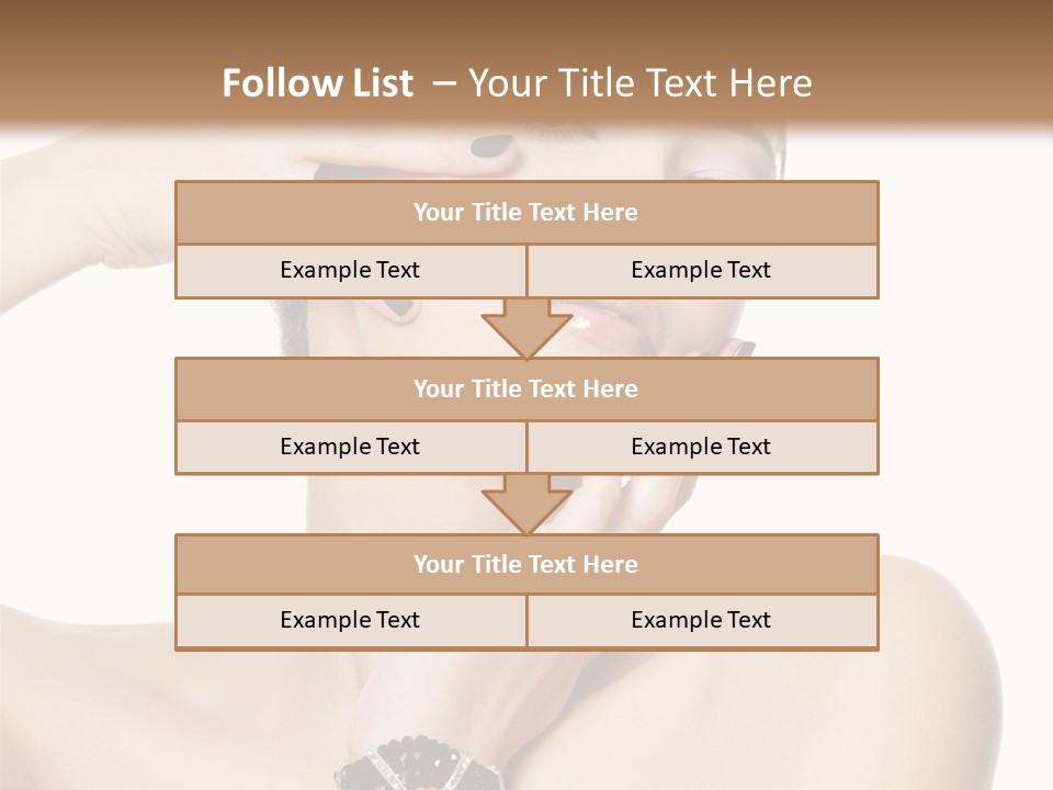 Female Manicure Elegant PowerPoint Template