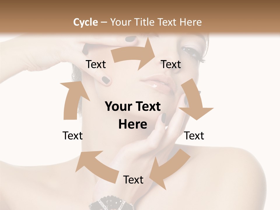 Female Manicure Elegant PowerPoint Template