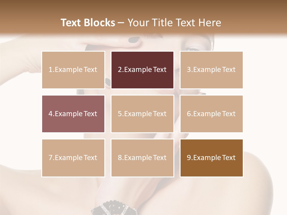 Female Manicure Elegant PowerPoint Template