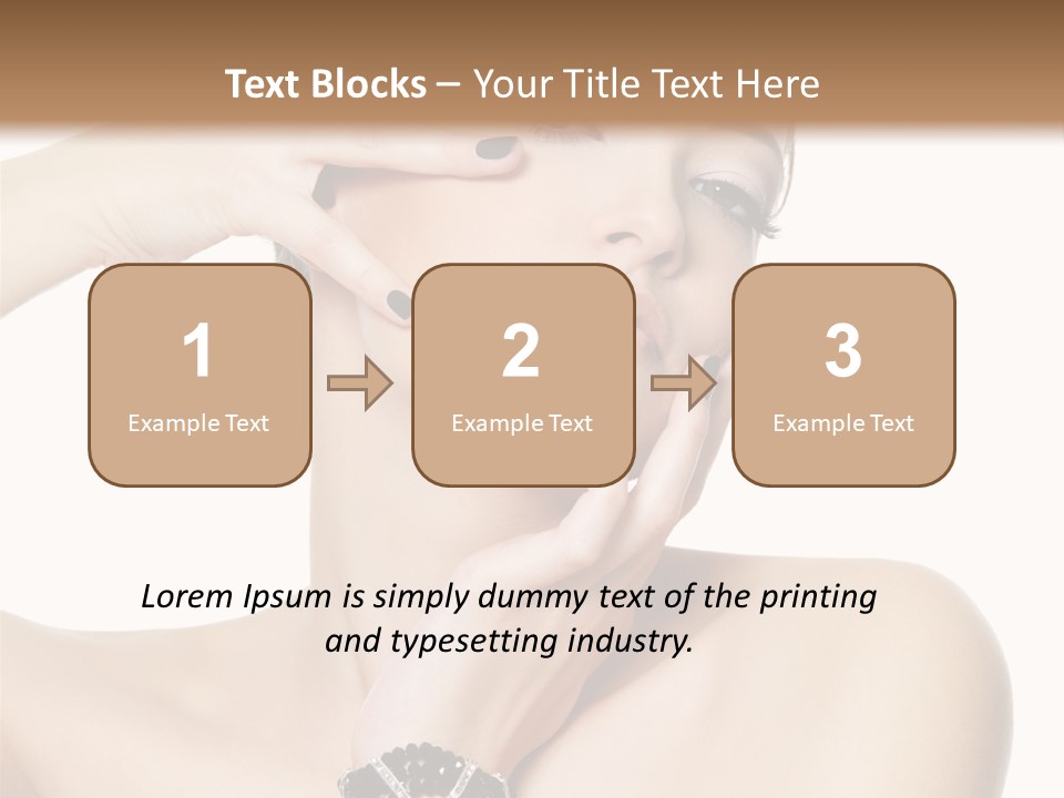 Female Manicure Elegant PowerPoint Template