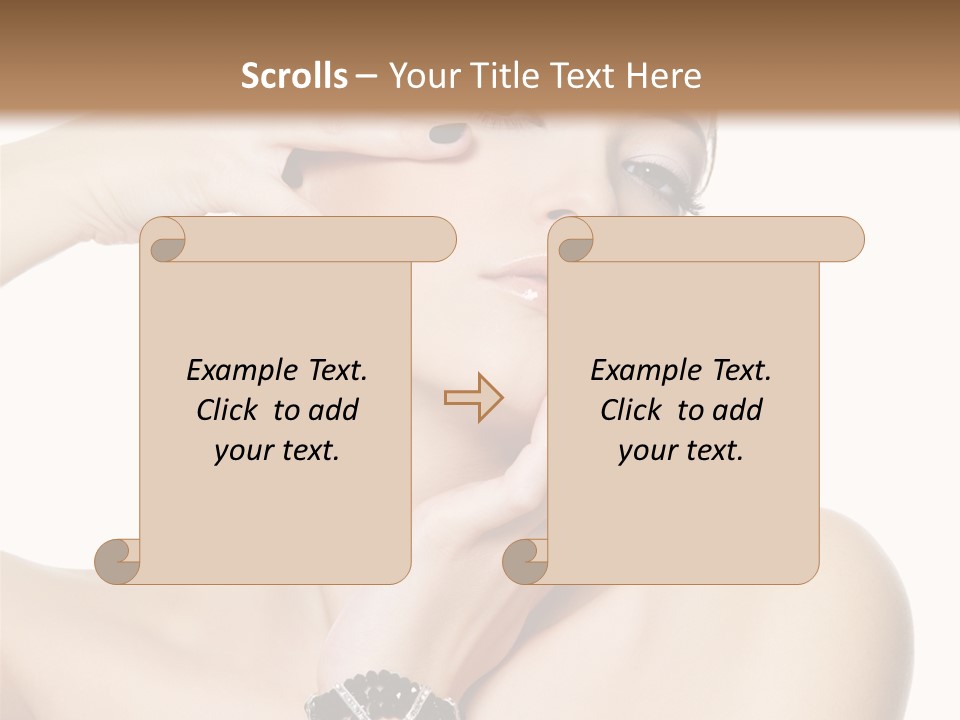 Female Manicure Elegant PowerPoint Template