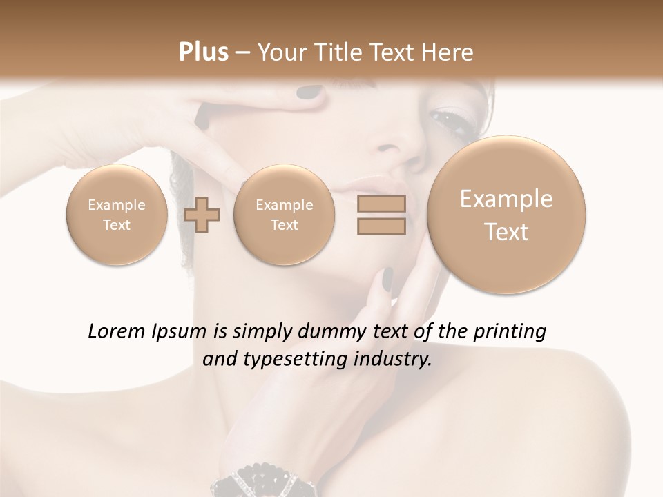 Female Manicure Elegant PowerPoint Template