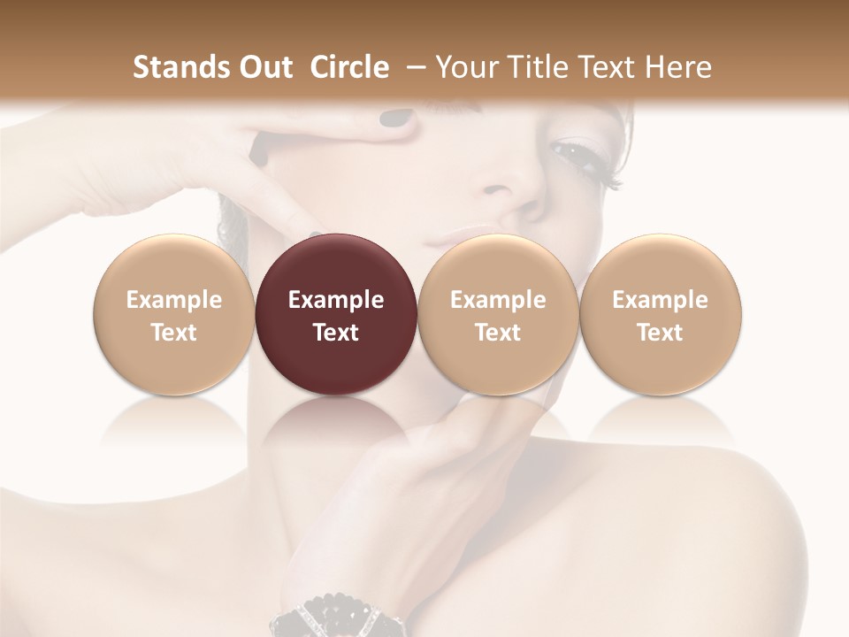 Female Manicure Elegant PowerPoint Template