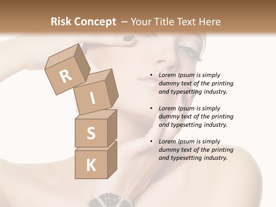 Female Manicure Elegant PowerPoint Template