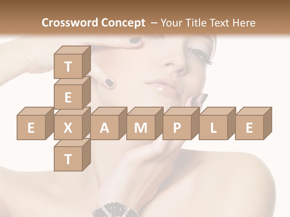 Female Manicure Elegant PowerPoint Template