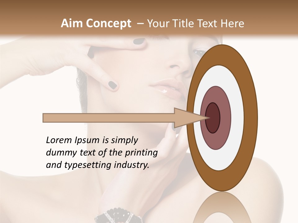 Female Manicure Elegant PowerPoint Template