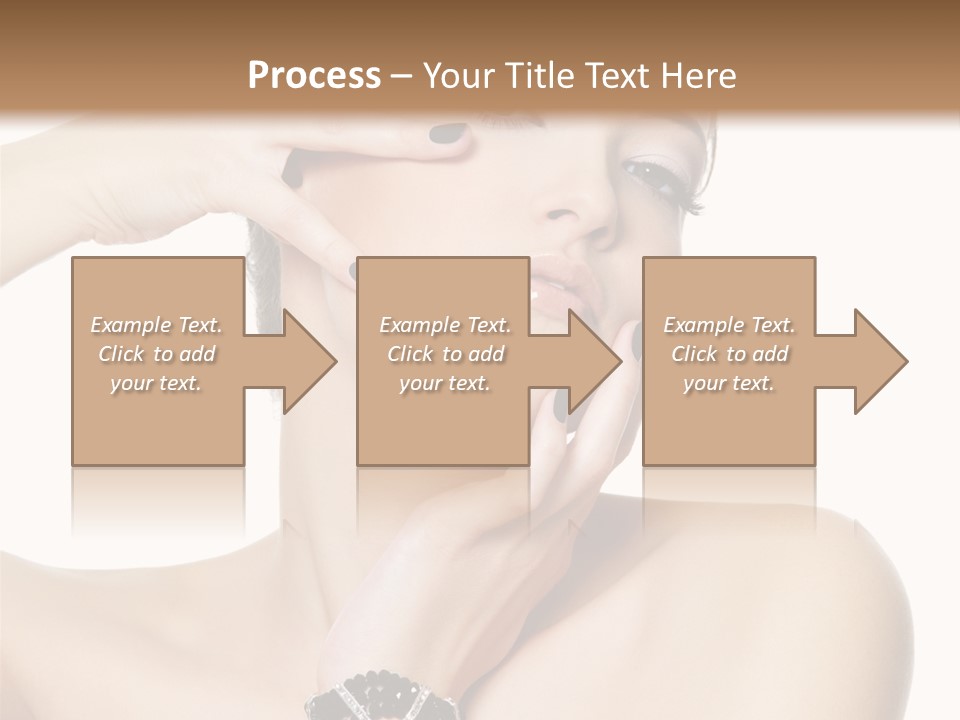 Female Manicure Elegant PowerPoint Template
