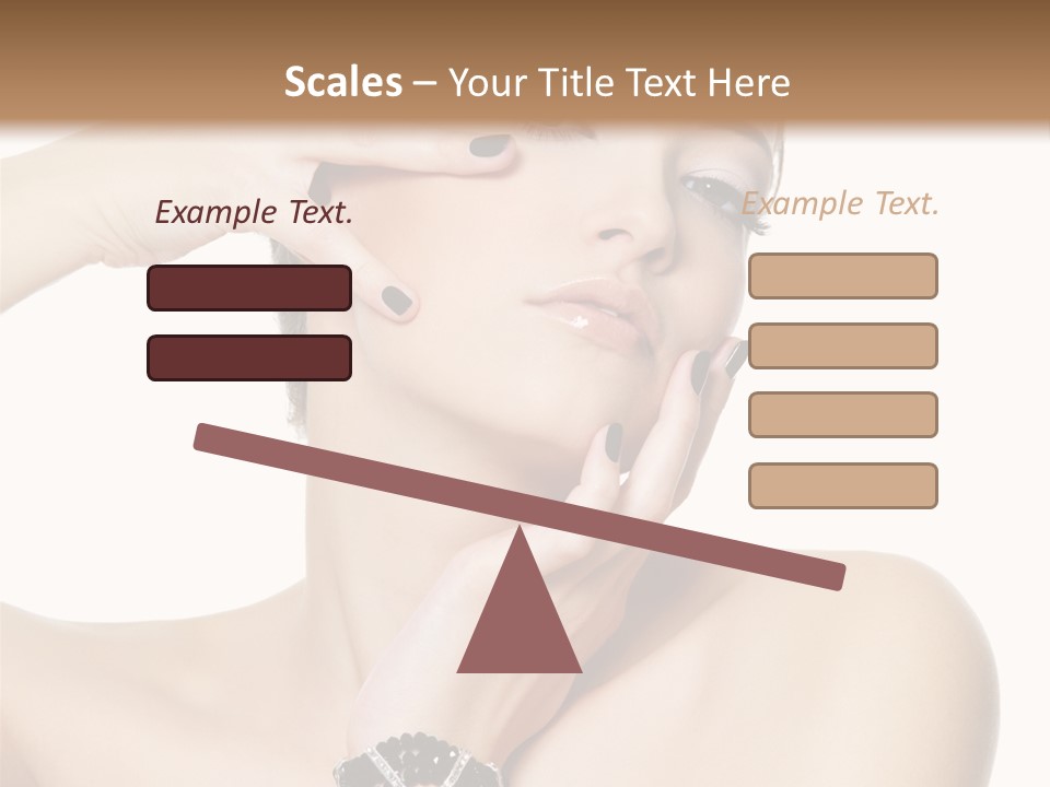 Female Manicure Elegant PowerPoint Template